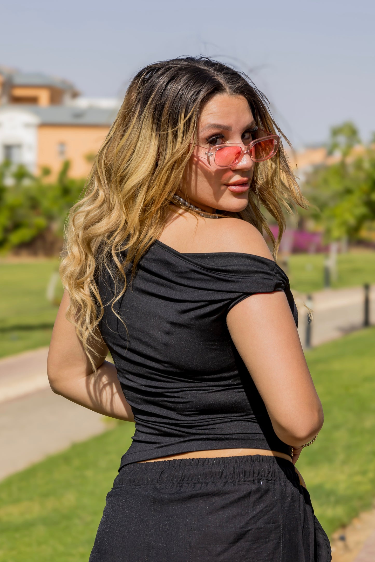 Twisted Shoulder Top